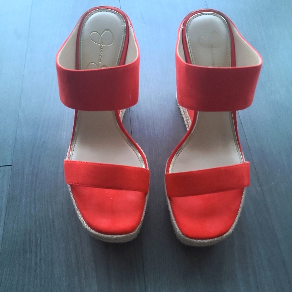 Jessica Simpson Women's Wedge Sandal, Hibiscus size 9.5